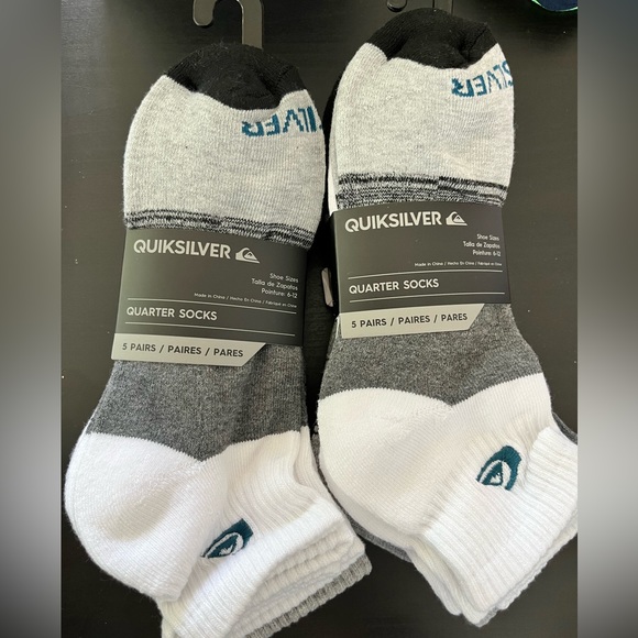 Quiksilver Underwear & Socks 2 Sets New Mens Quicksilver Surf Brand